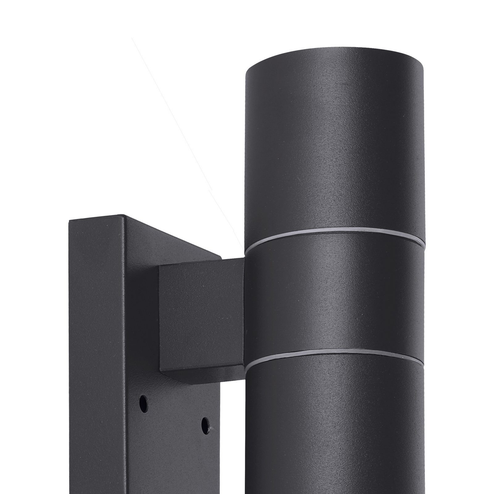 LED sienas lampa Riga 5 antracīta krāsā, 21 cm  metāla sensors, 2 spuldzes.