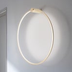 LED-seinävalaisin Saturno, kulta, Ø 80 cm, metalli, 4 000 K