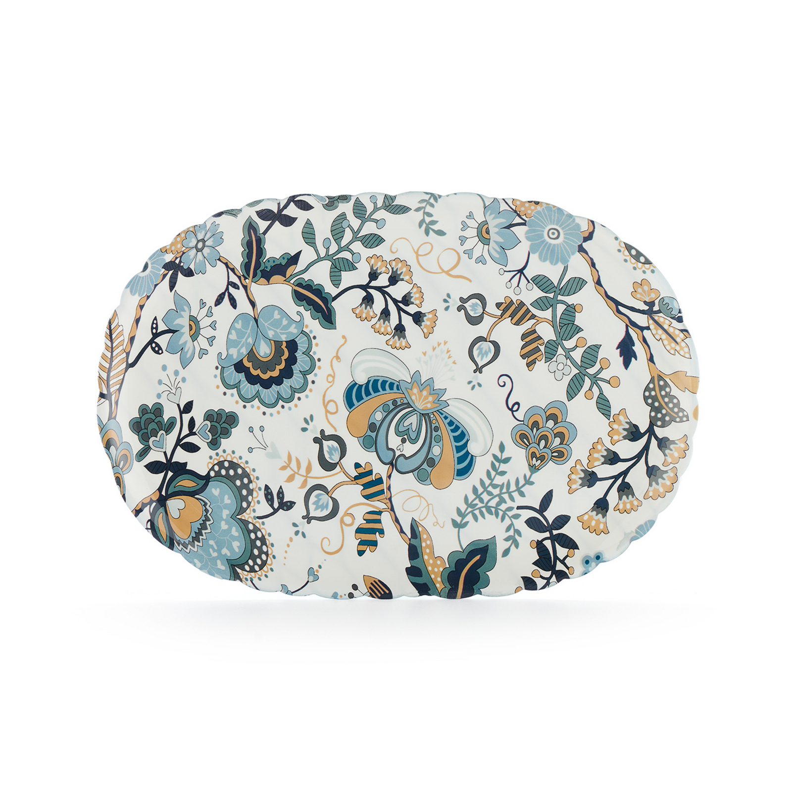 Jellies Family brett, blomstermønster/blått, polymer – Kartell