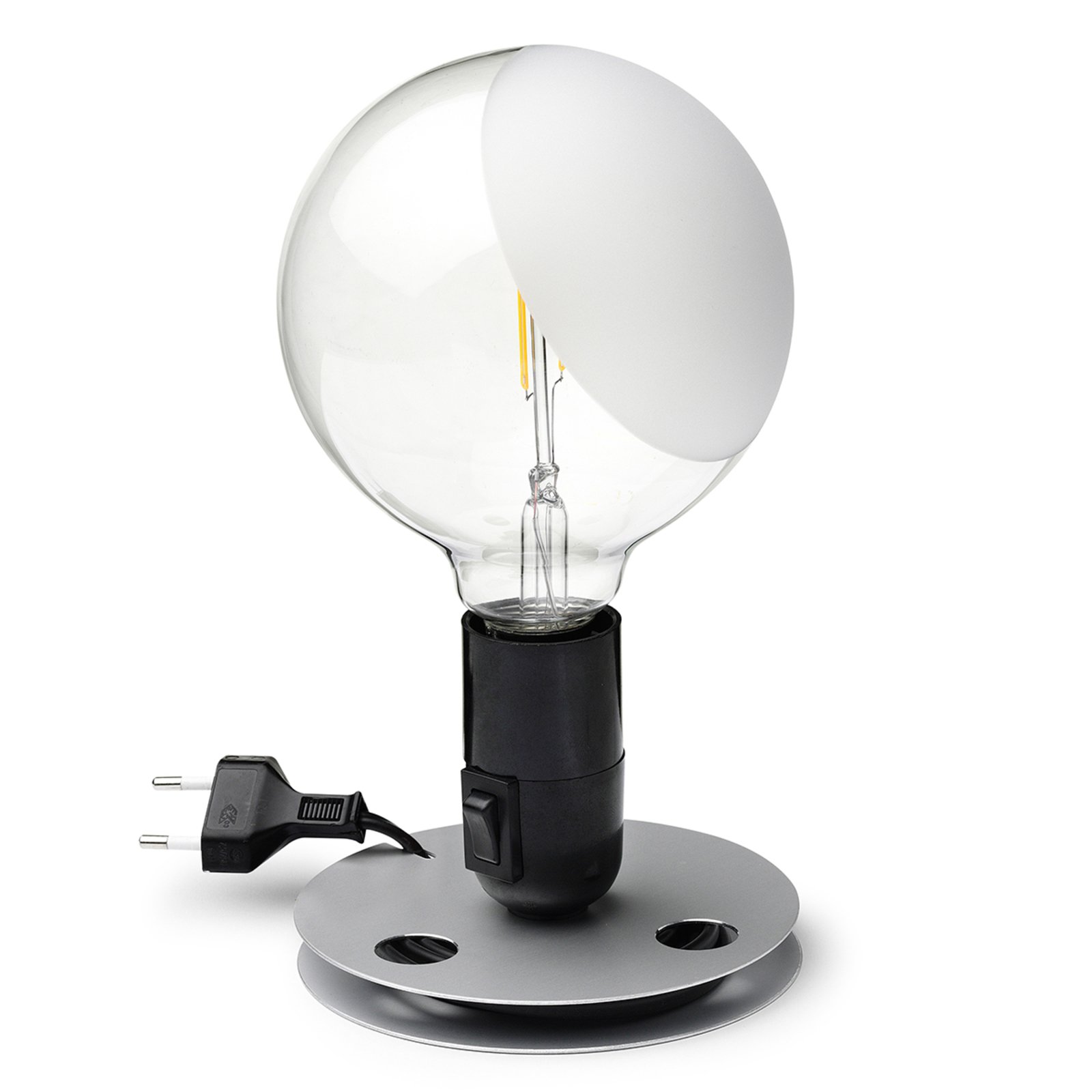 FLOS Lampadina LED stolová lampa, čierna