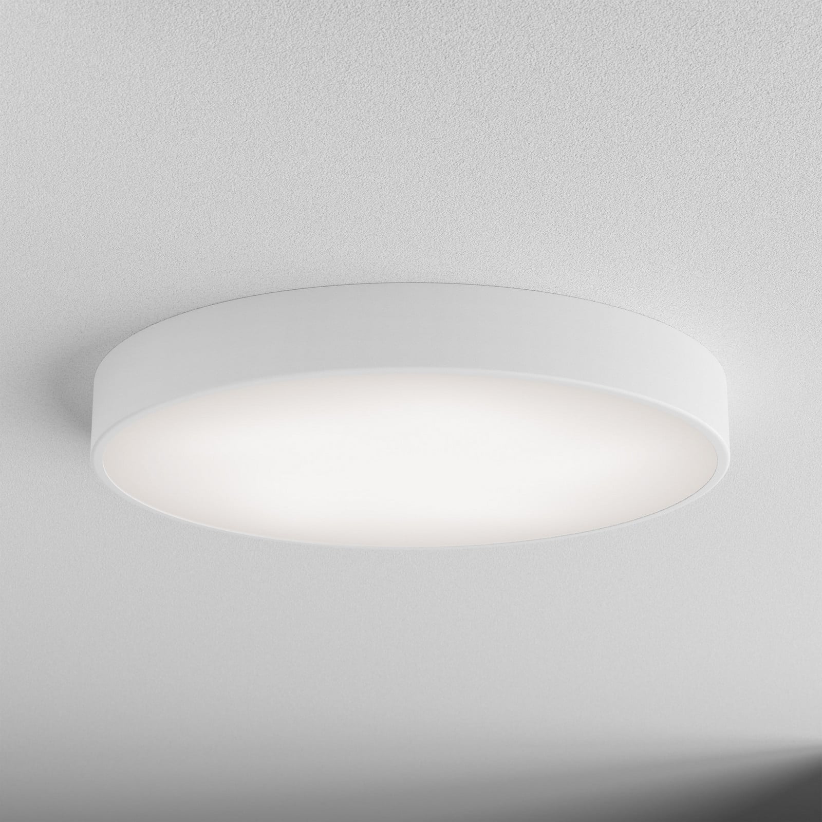 TEMAR LIGHTING Cleo plafonieră Ø 60 cm IP20 alb metal E27 - Camera de zi / sufragerie - modern - Sticlă