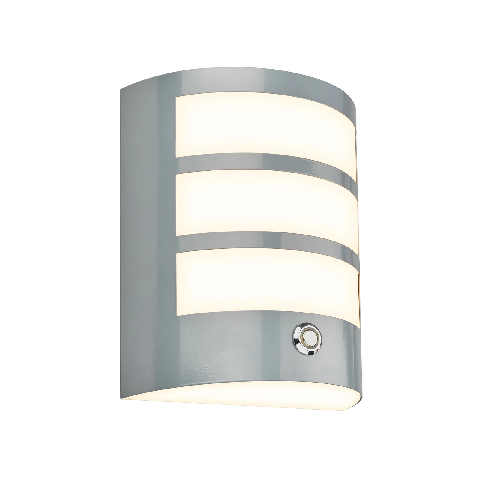 Utendørs LED-vegglampe 3793014, kromfarget, dimbar, IP44