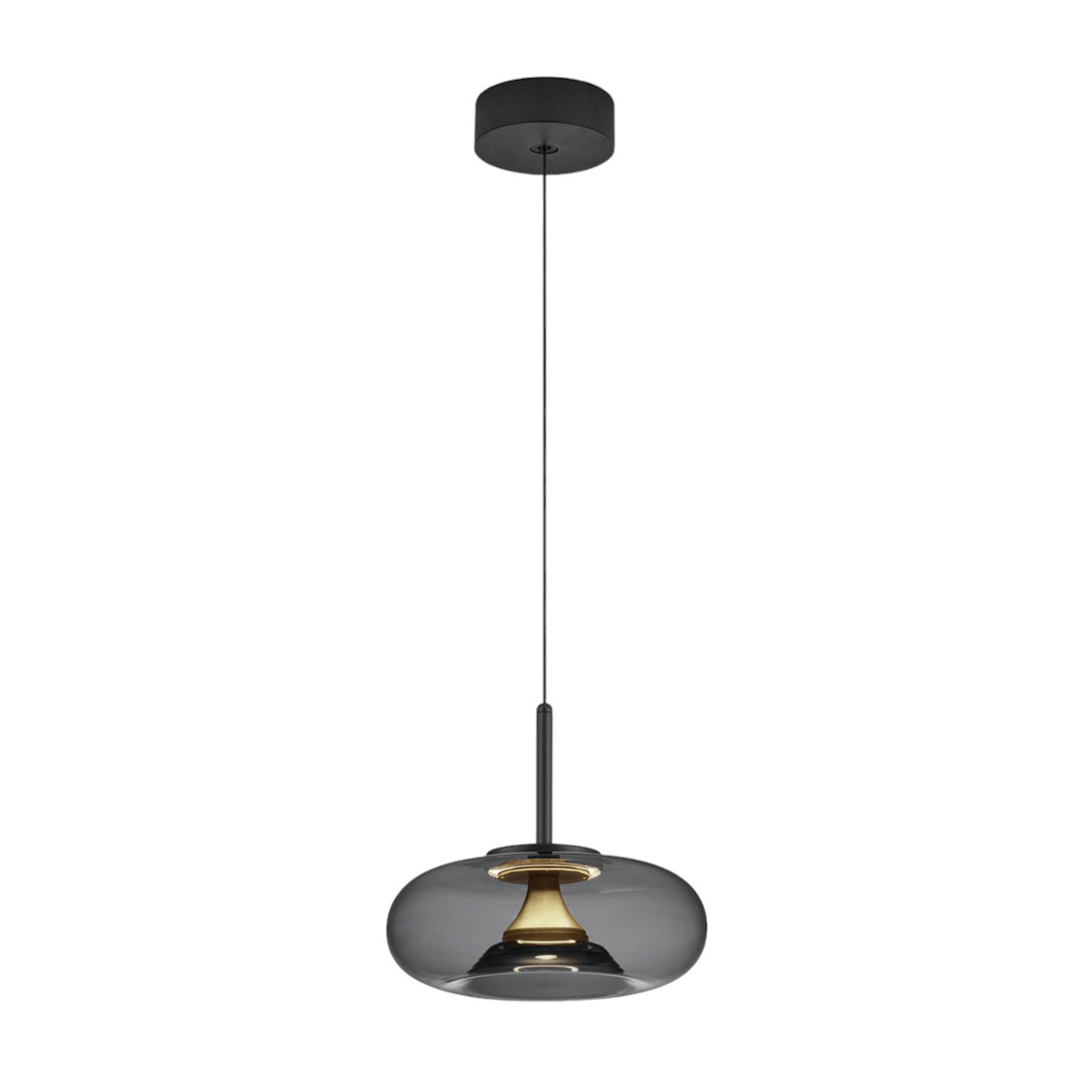 Helestra Sica suspension noire/dorée/gris fumée