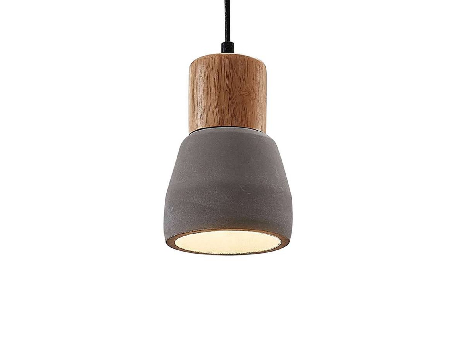 Margot Závěsná Lampa Concrete/Wood - Lindby