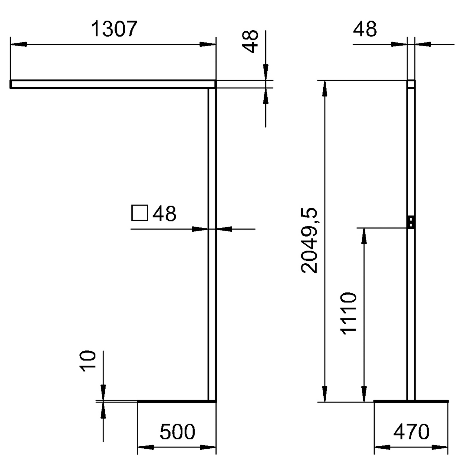 Straight.single LED álló lámpa, fehér, 3000 K, érzékelővel, 205 cm
