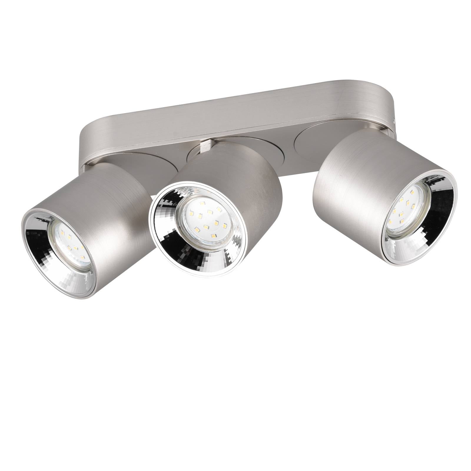 Deckenstrahler Guayana GU10 dreiflammig nickel