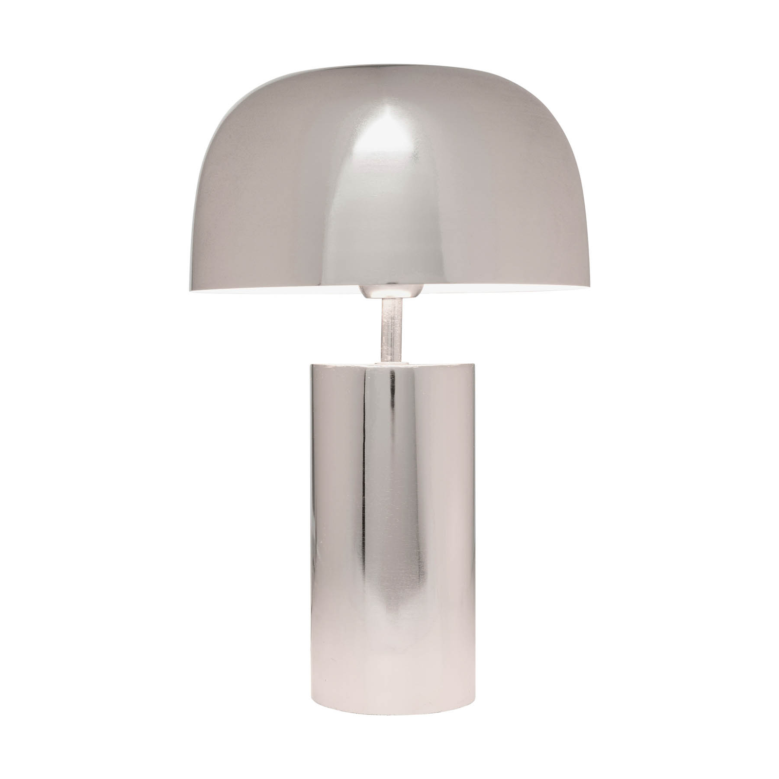 KARE lampada da tavolo Loungy, cromo, acciaio, altezza 38 cm