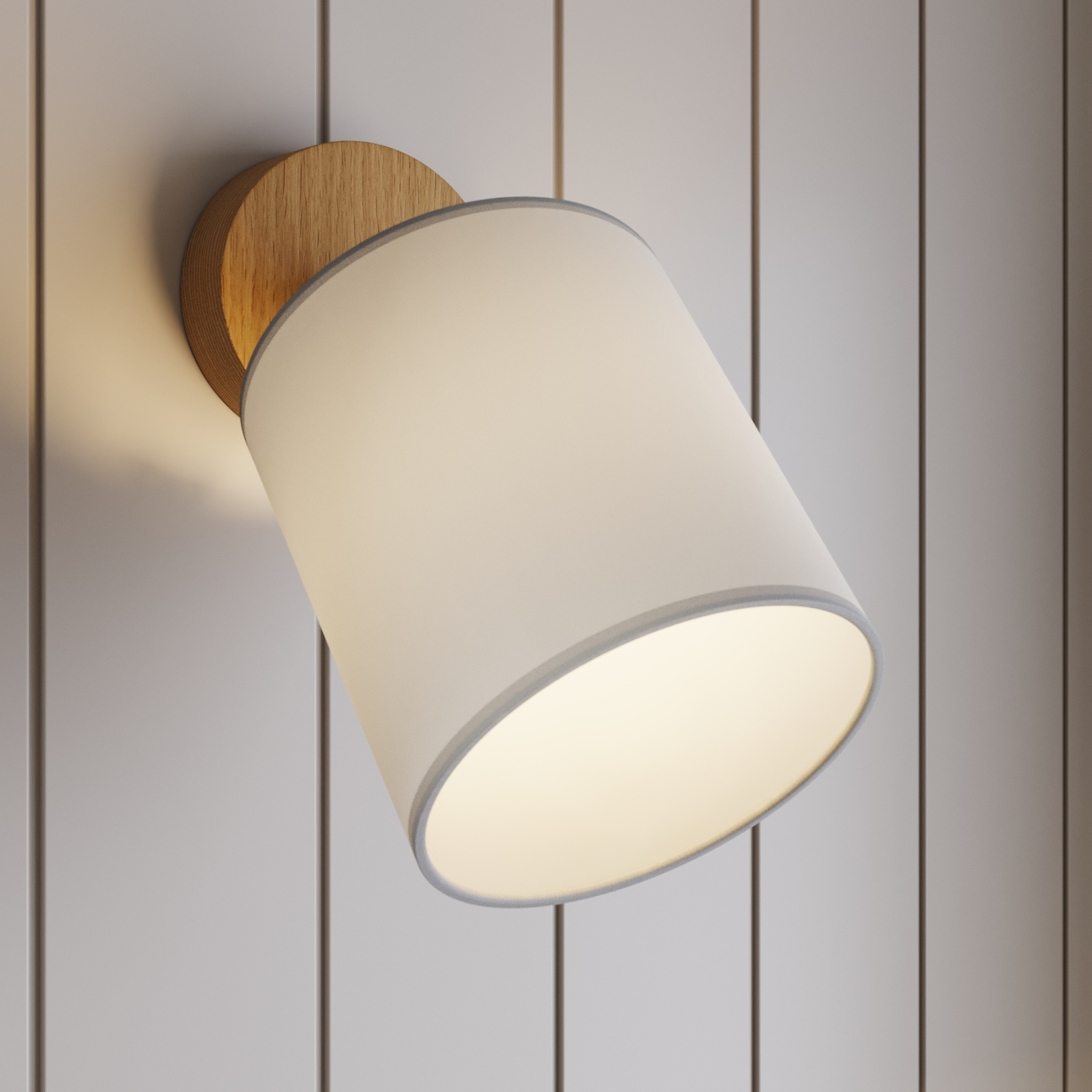Wandspot Corralee, wit, 1-lamp