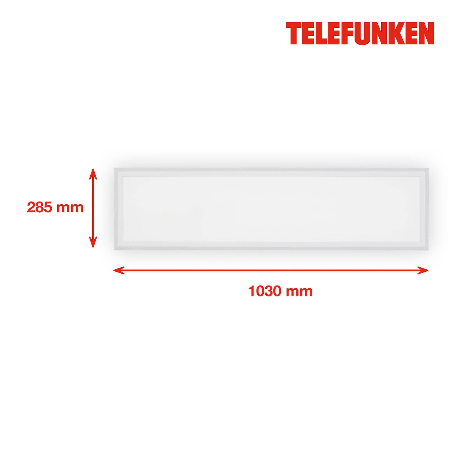 Telefunken LED-panel Magic Framelight vit CCT RGB 29x103cm