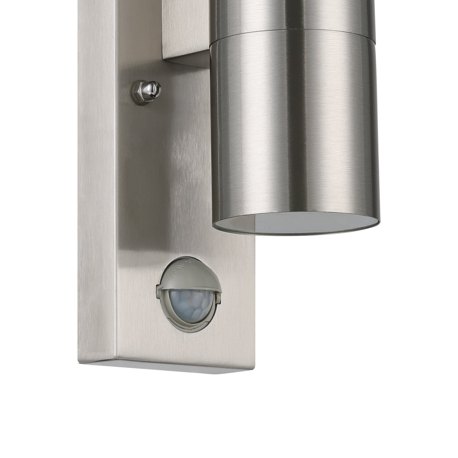 LED sienas lampa Riga 5 nerūsējošais tērauds 21 cm, nerūsējošais tērauds,