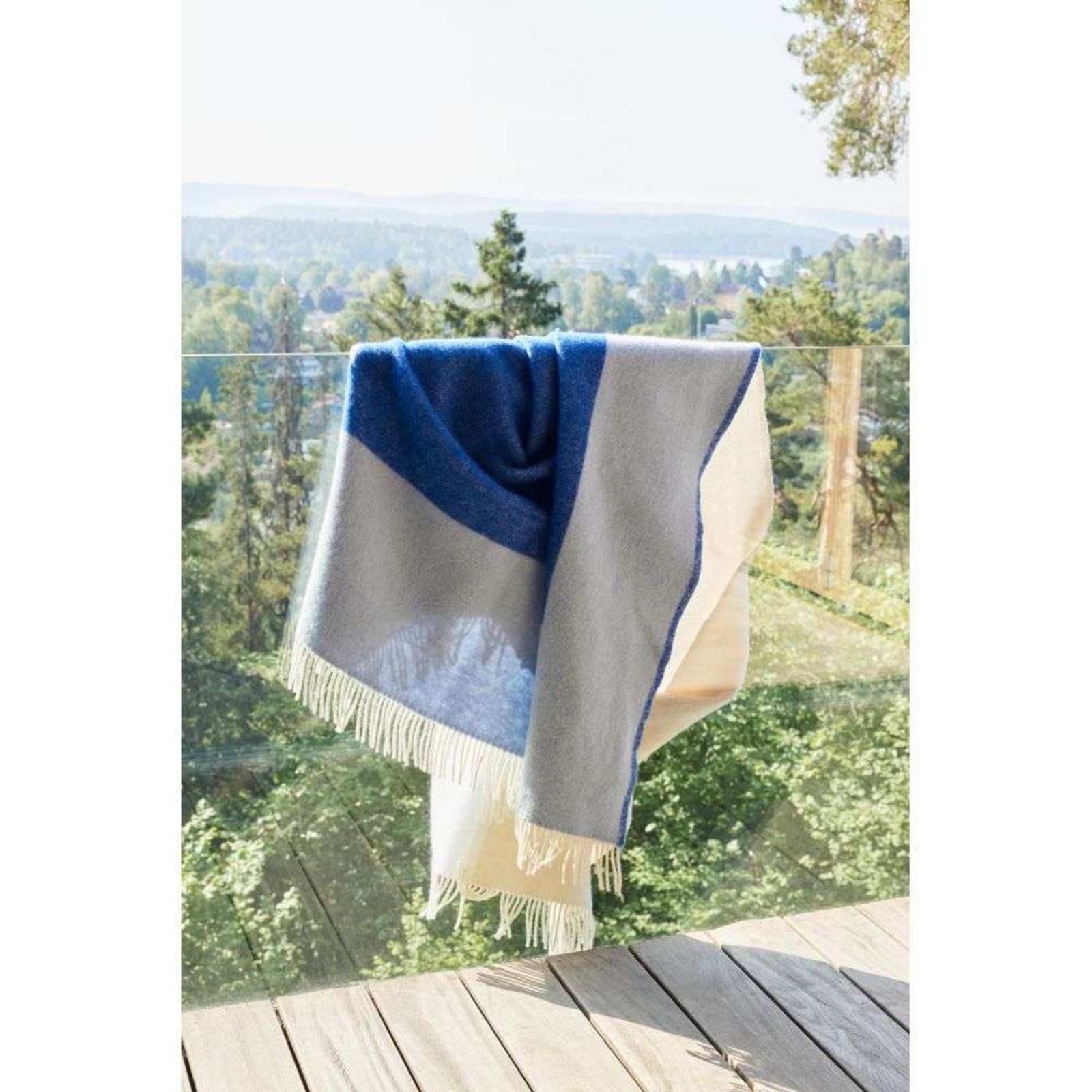 Echo Throw Blanket 130X170 Blue - Northern