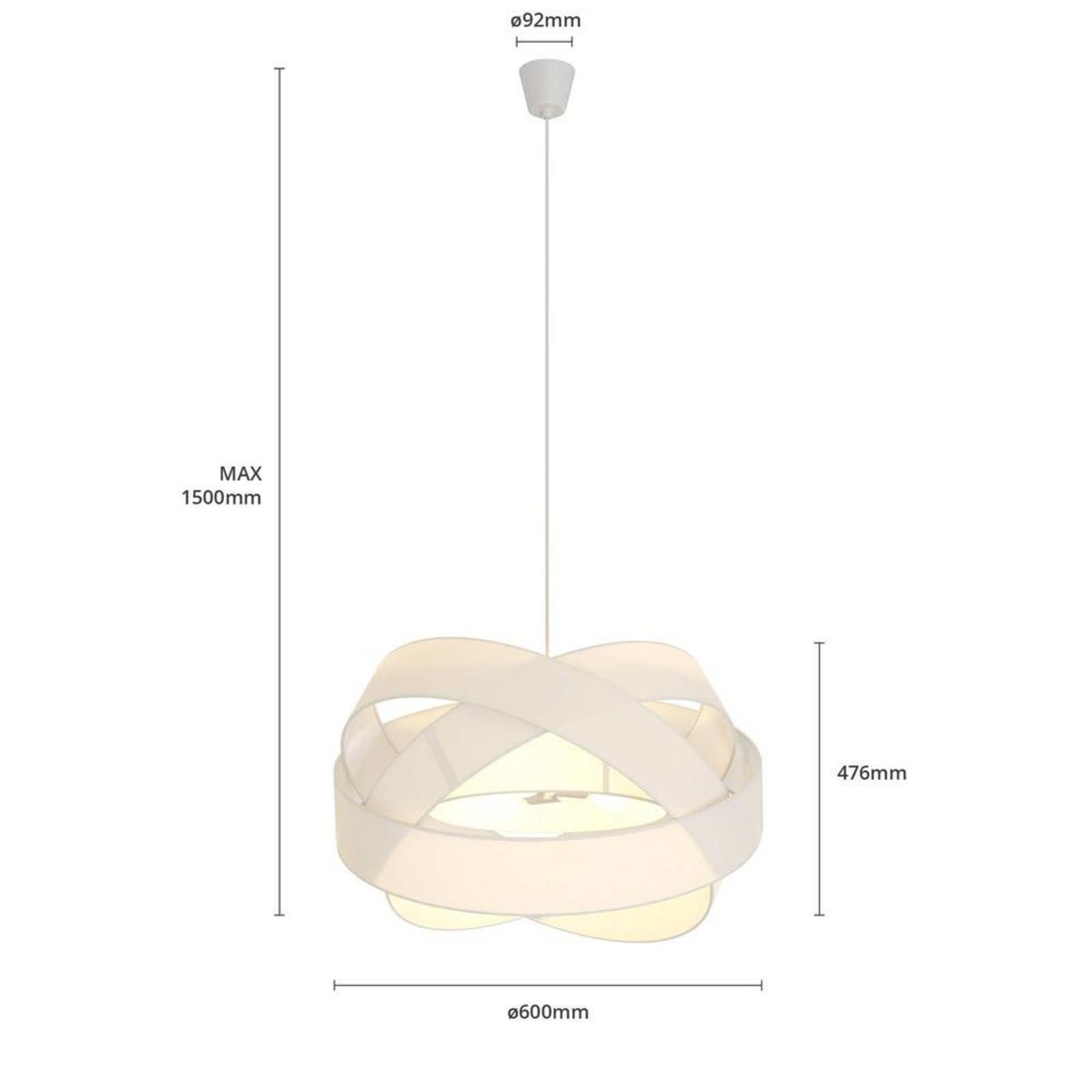 Simaria Lustră Pendul White - Lindby