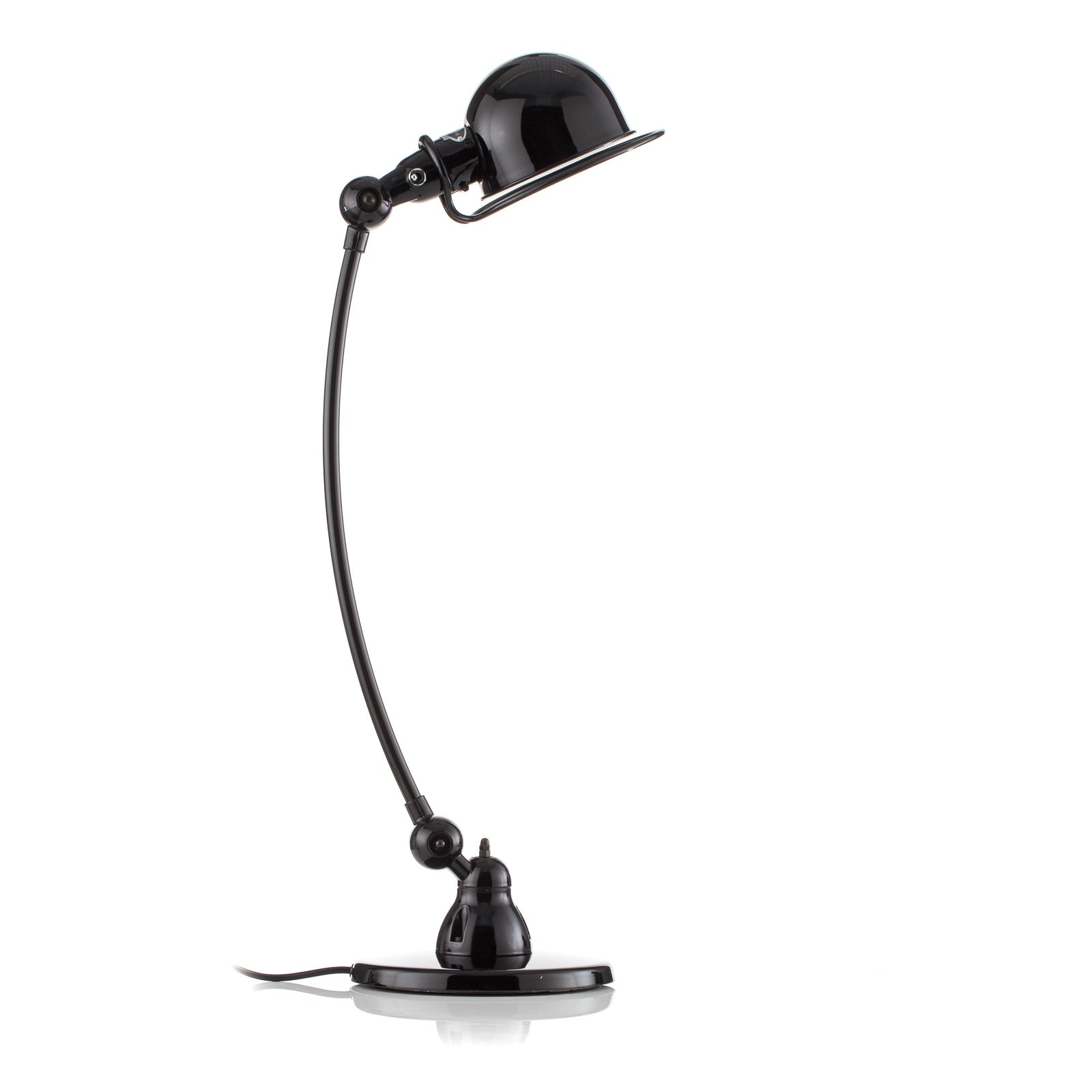 Jieldé Loft C6000 stolná lampa, zakrivená, čierna