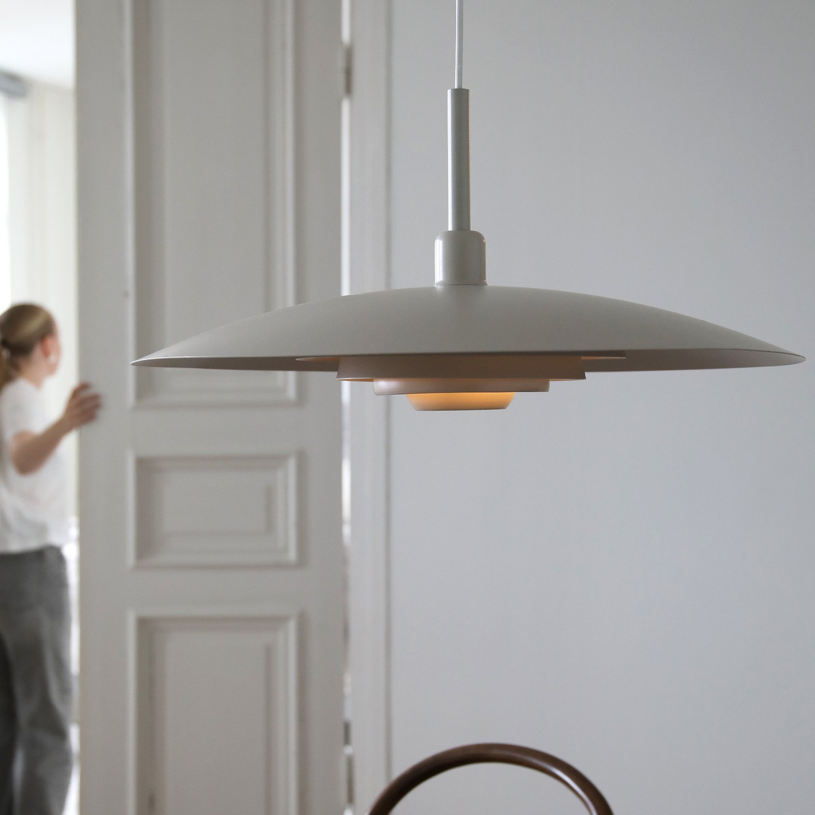 Markslöjd riippuvalaisin Piny, beige, Ø 57 cm, metalli, E27