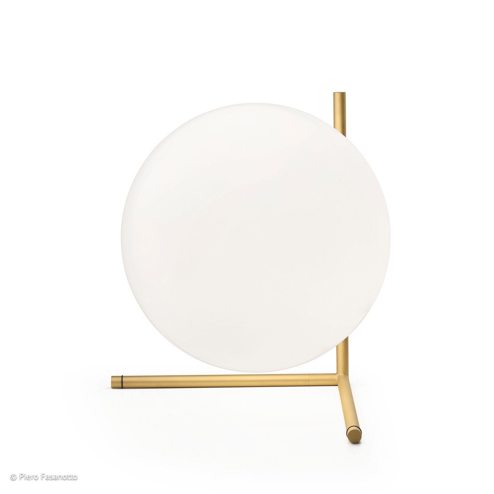 FLOS table lamp IC T3, brass-coloured, glass, dimmable