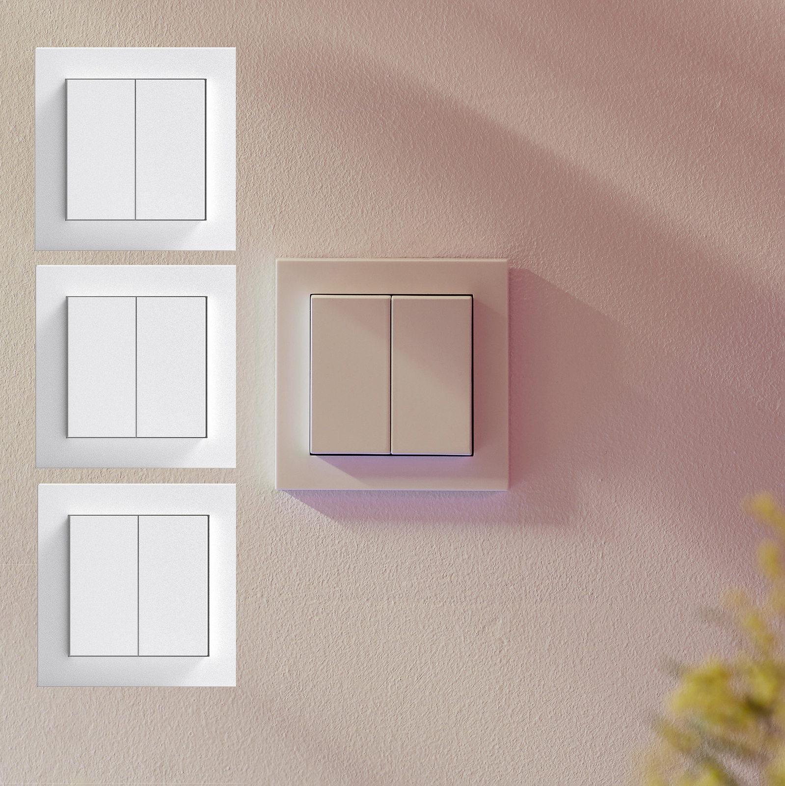 Senic smart switch for Philips Hue, 4x, matt white