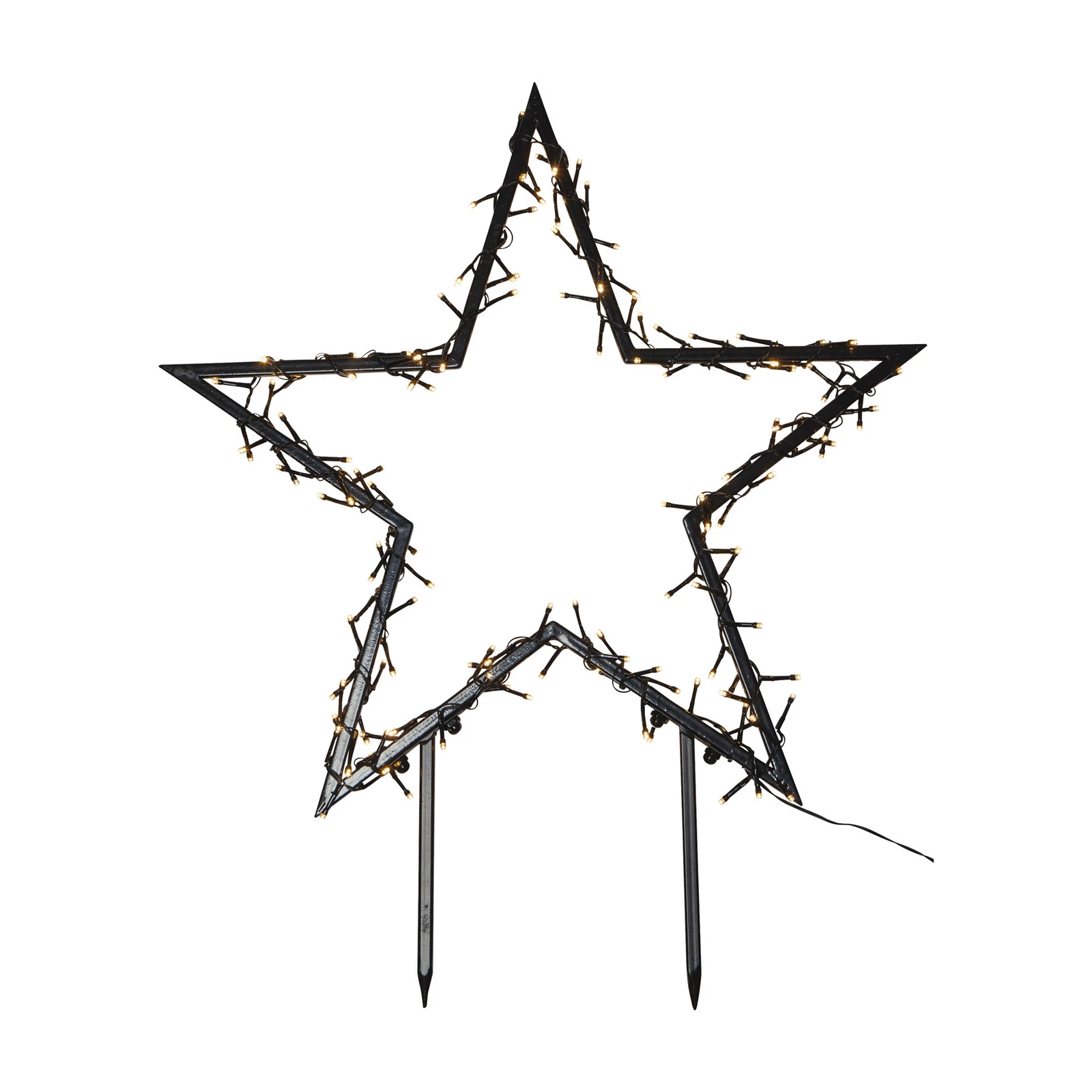 Lampă LED decorativă Spiky cu crampon sol, 60 cm