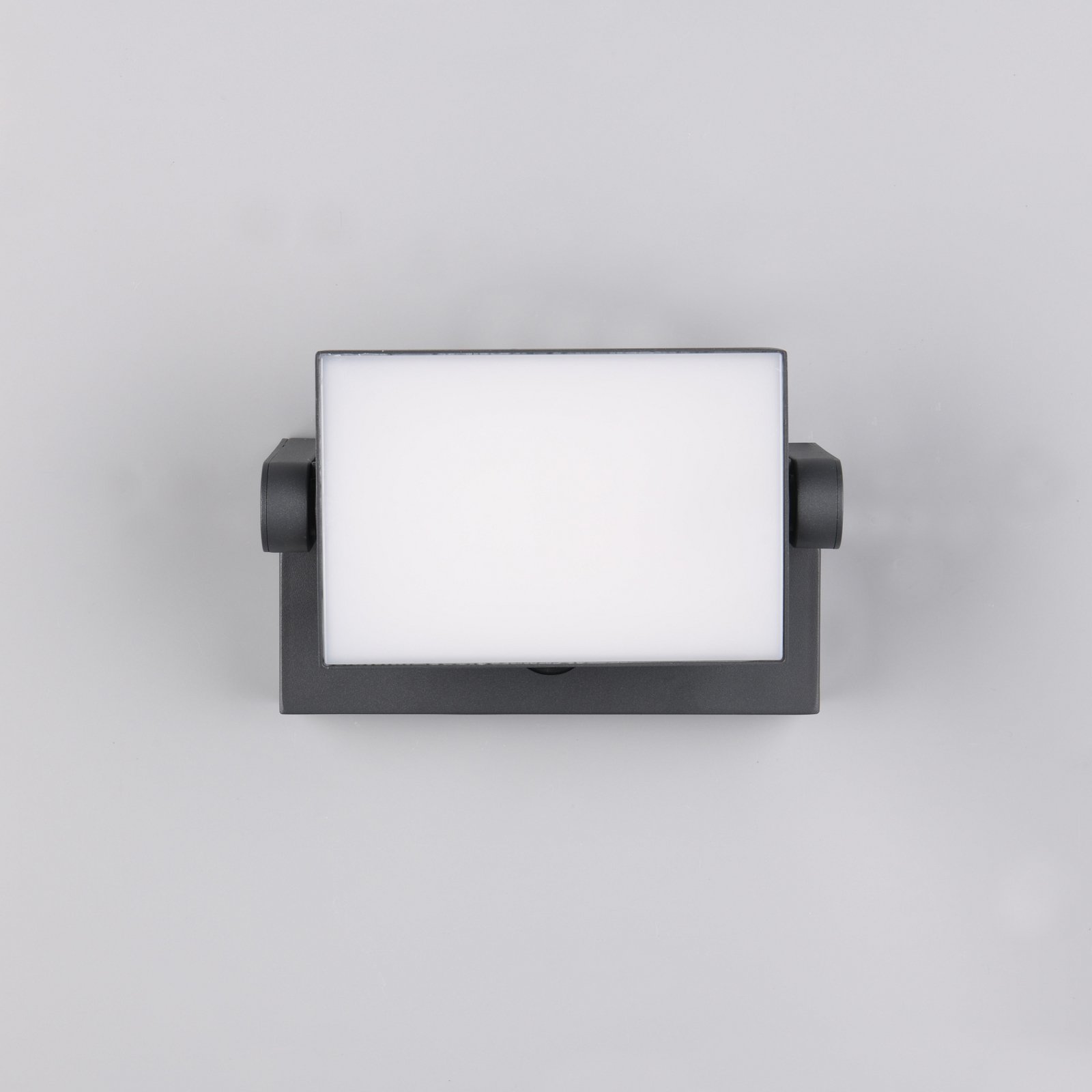 Λάμπα εξωτερικού τοίχου με αισθητήρα LED KANSAS ανθρακί πλάτος 20 cm IP54 Λάμπα εξωτερικού τοίχου με αισθητήρα LED KANSAS ανθρακί πλάτος 20 cm IP54