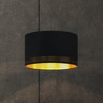 Hängeleuchte Esteperra, schwarz/gold, Ø 38 cm