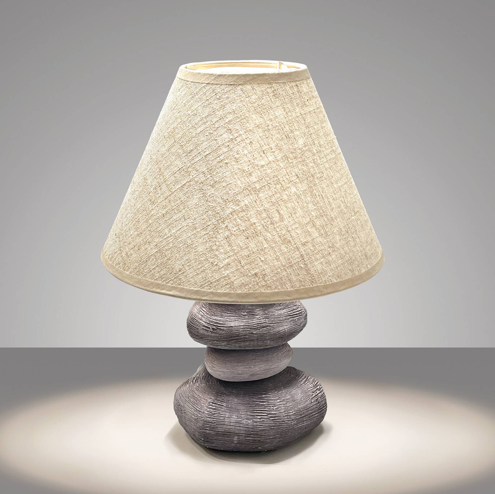 Image of FH Lighting Lampe à poser Bella, 33,5cm haut, brun/brun clair 4052231501654
