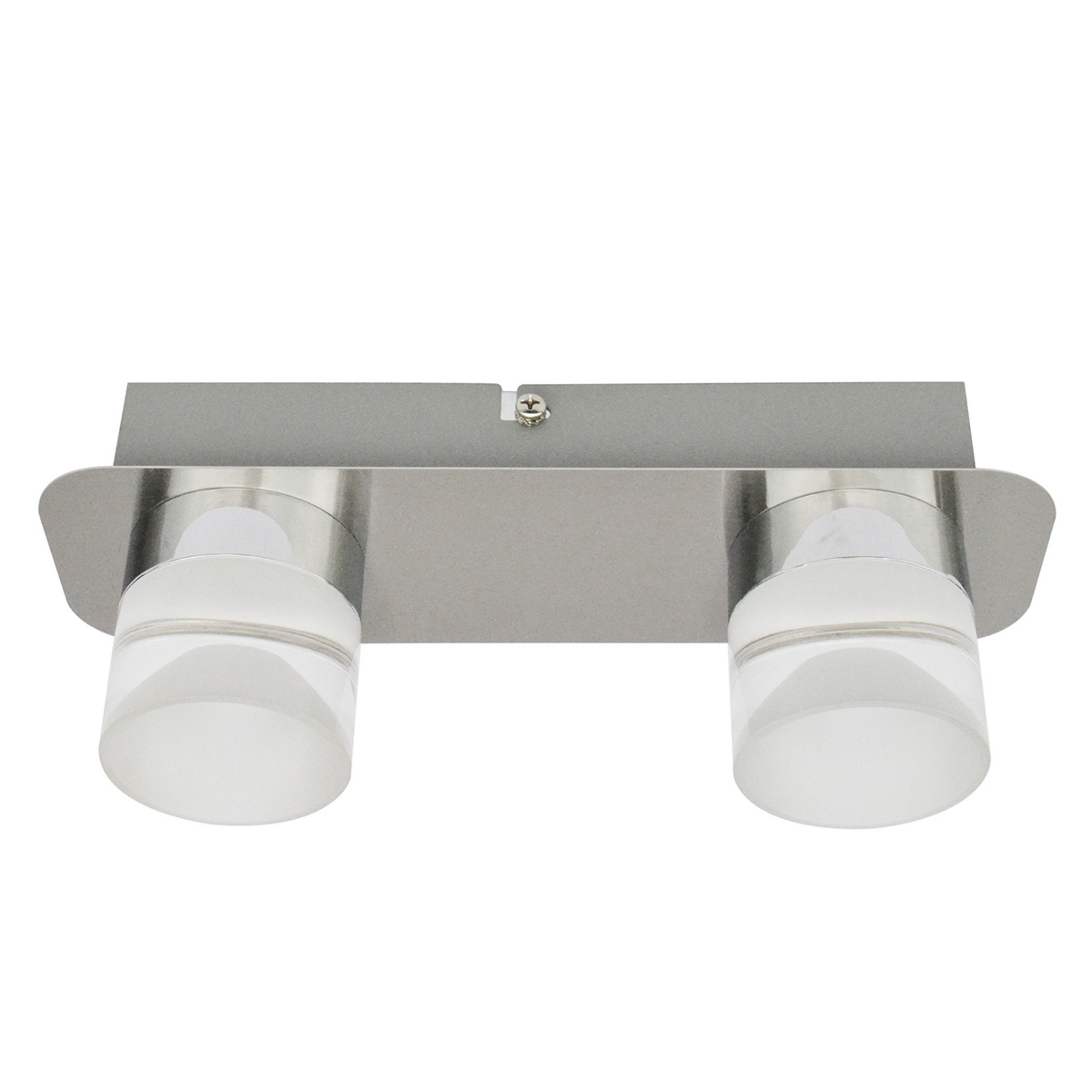 Candeeiro de teto LED Stefanie, 2 luzes, aço