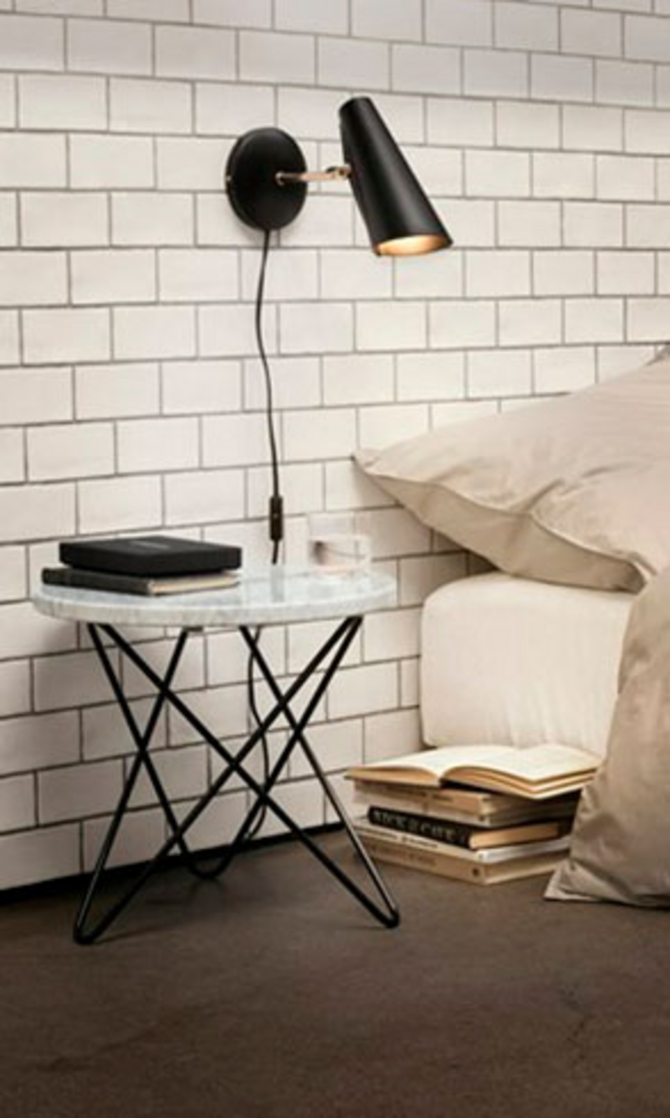 Birdy Wall Lamp Short Black/Brass - Northern