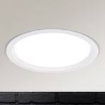 Spock LED recessed light dimmable Ø 17 cm white