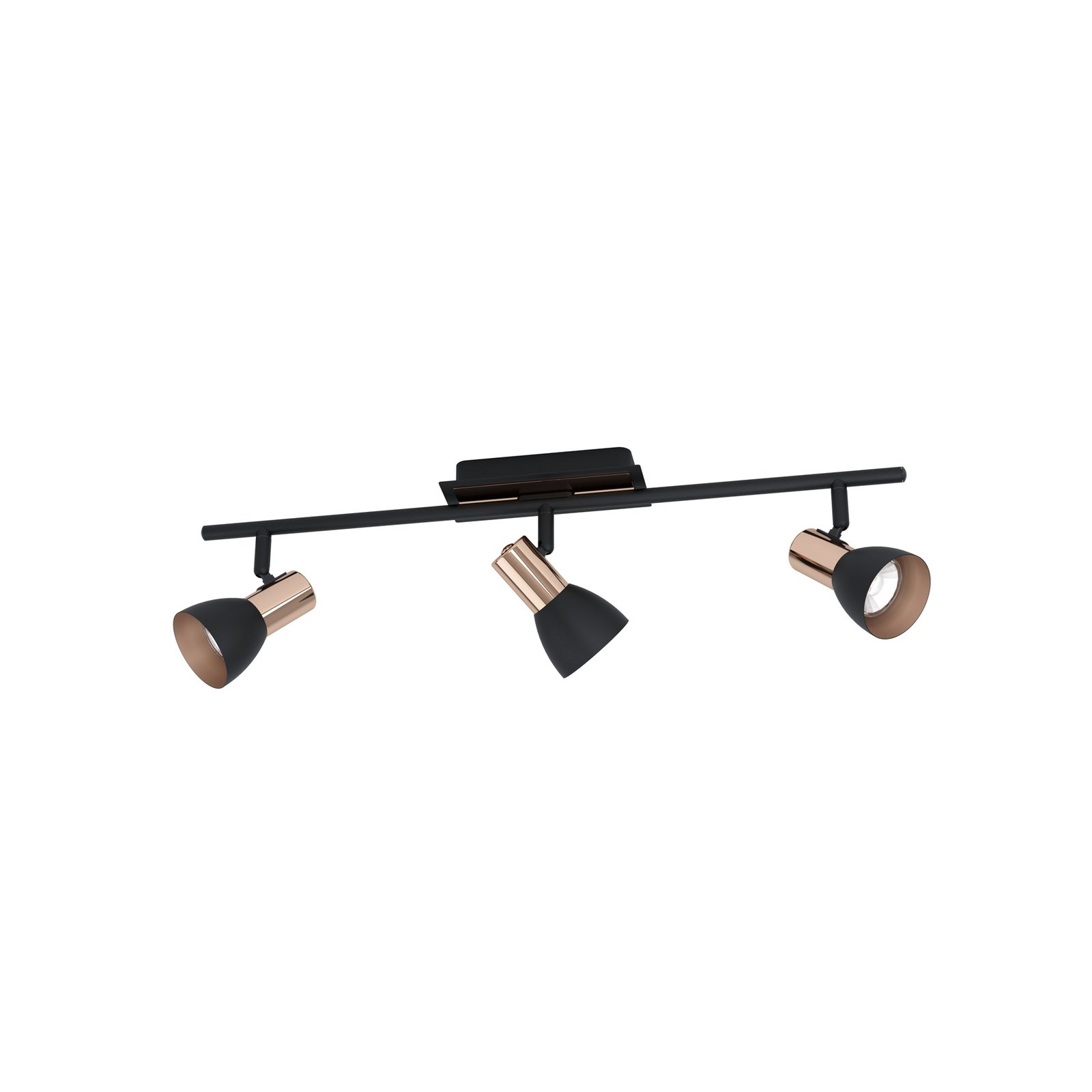 Barnham LED downlight, length 58.5 cm, black/copper Barnham LED downlight, length 58.5 cm, black/copper