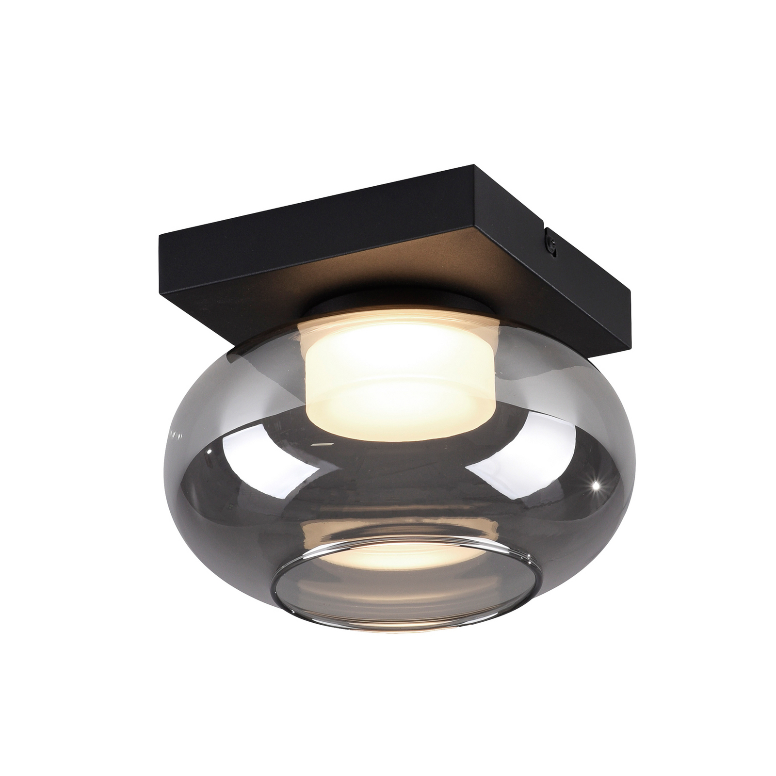 SCHÖNER WOHNEN plafoniera LED Sia, grigio fumo 3.000 K SCHÖNER WOHNEN plafoniera LED Sia, grigio fumo 3.000 K