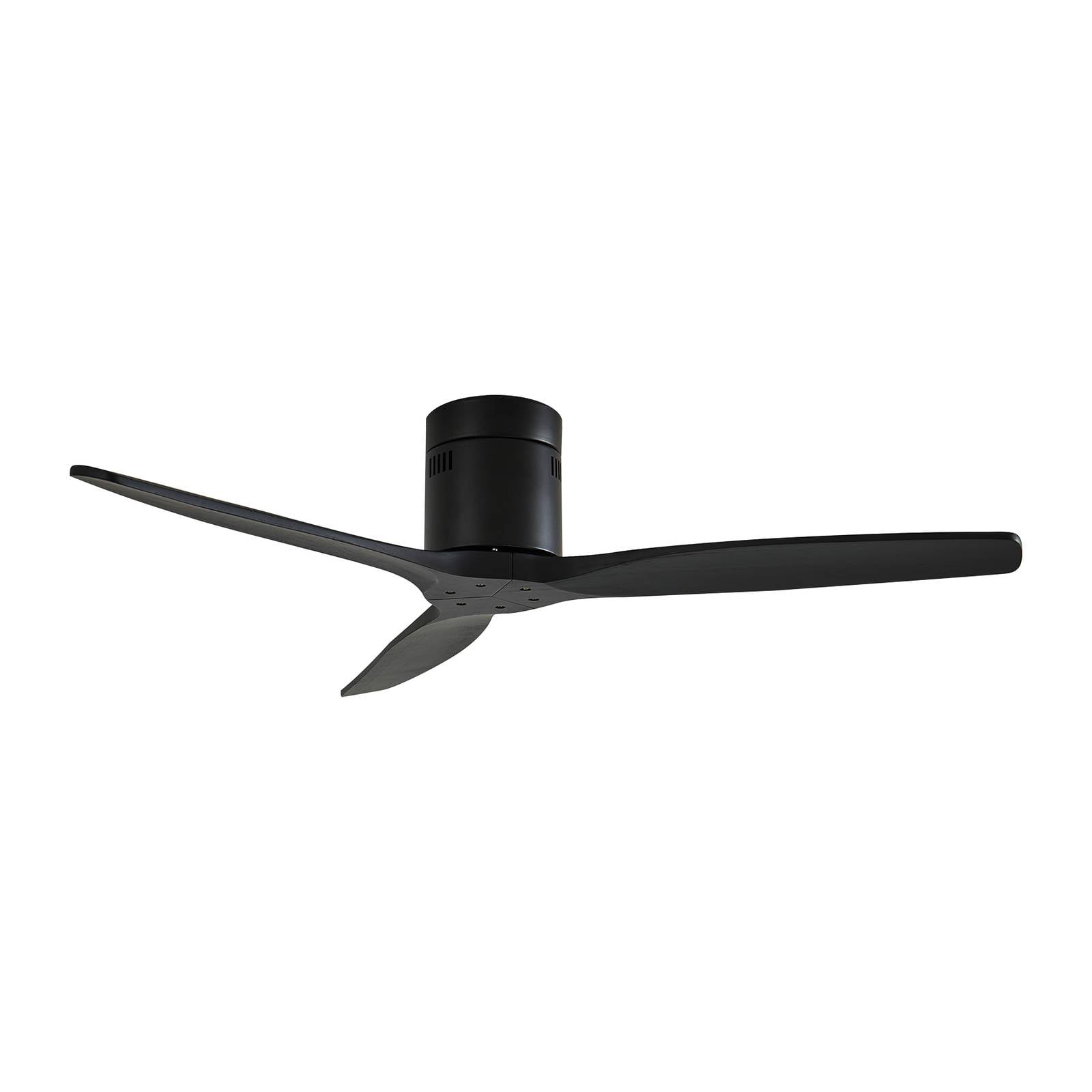 Lucande Deckenventilator Vindur, schwarz, DC, leise