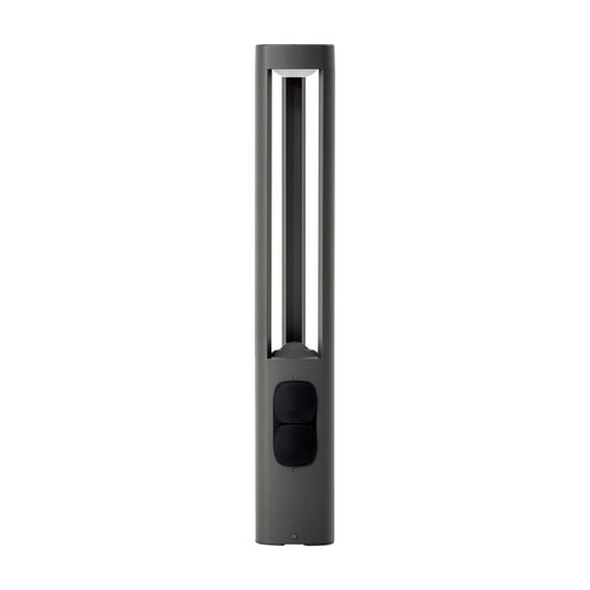 Candeeiro de caminho LED Pirron, tomada, altura 80 cm, IP54 - Lucande