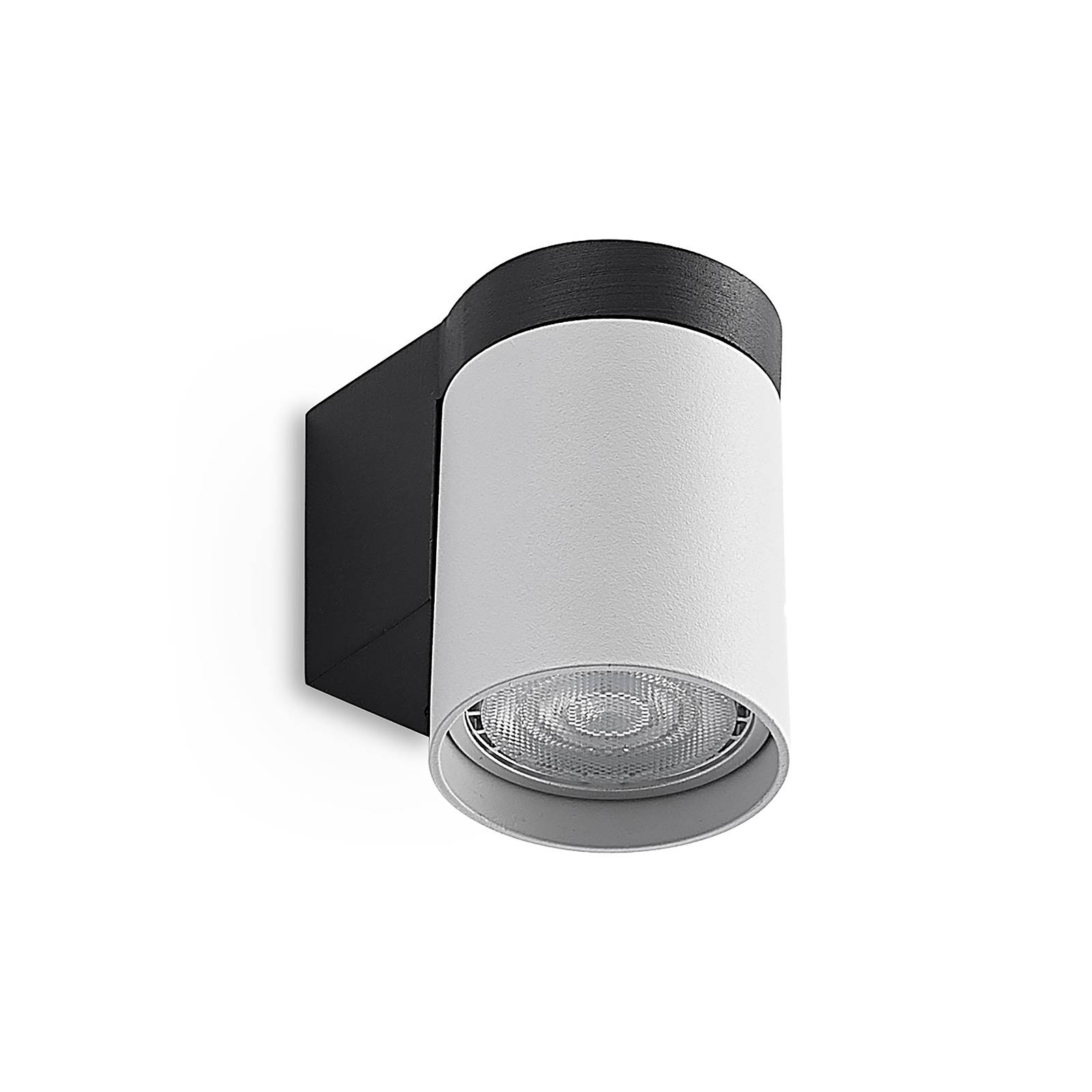 Arcchio Asra wall light, 1-bulb, white, for Hallway, aluminium, GU10, 8 W, W: 5.4 cm, H: 7.5 cm