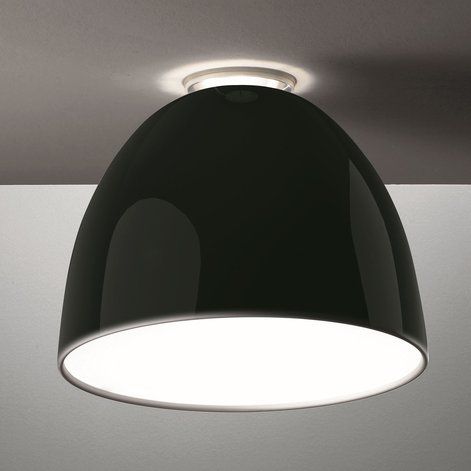 Artemide Nur Mini Gloss lampa sufitowa, czarna