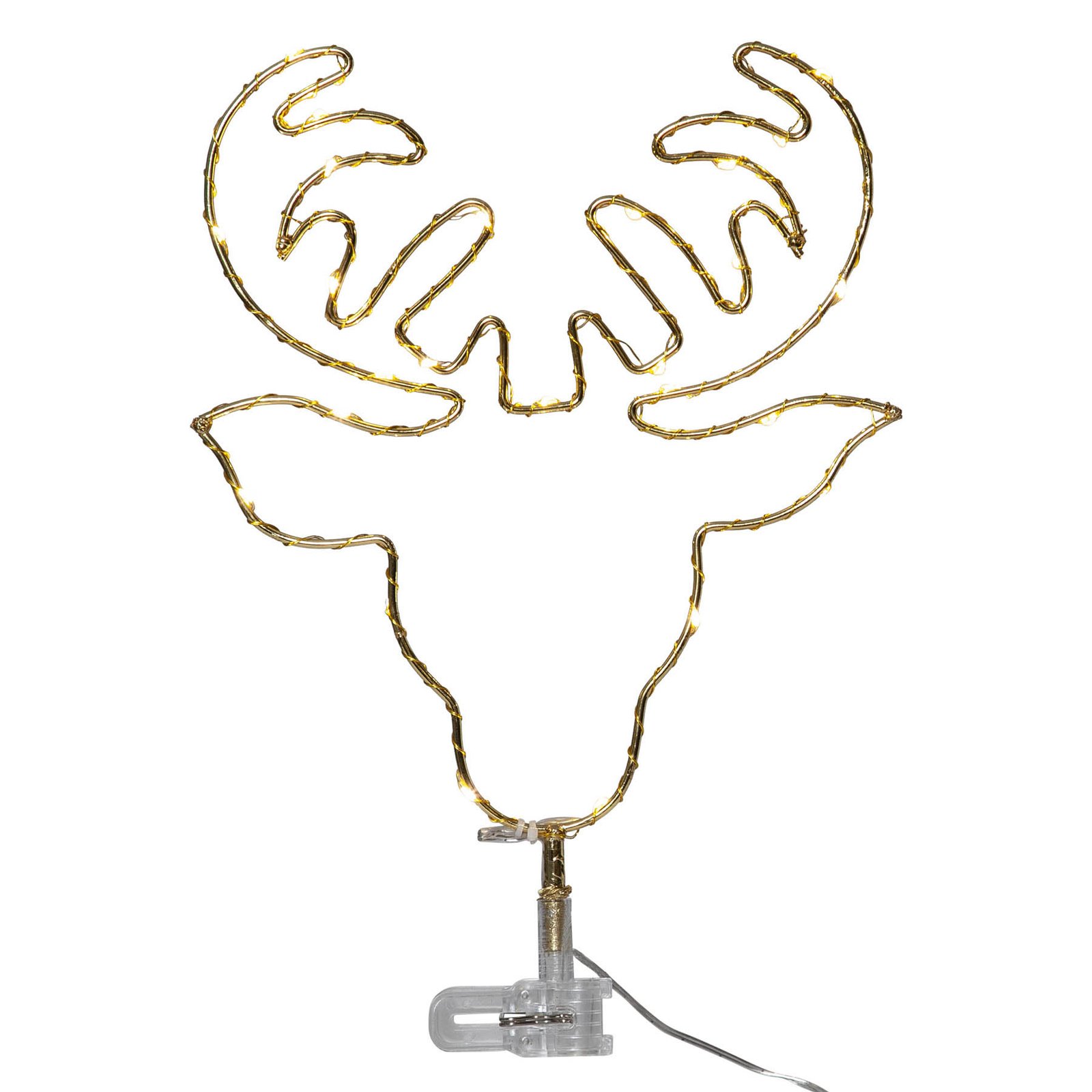 LED drevo Topsy, jelenova glava Delovanje na baterije