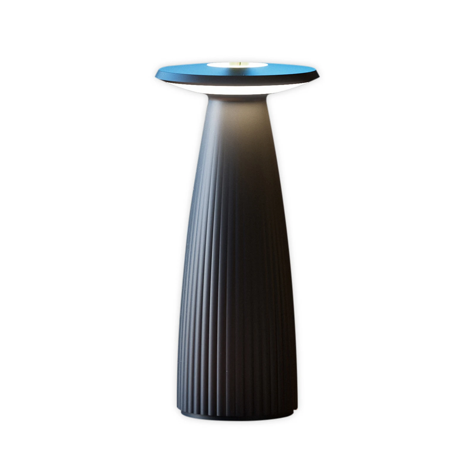 Nuflair LED tafellamp, zwart, IP54, dimbaar, 24 cm
