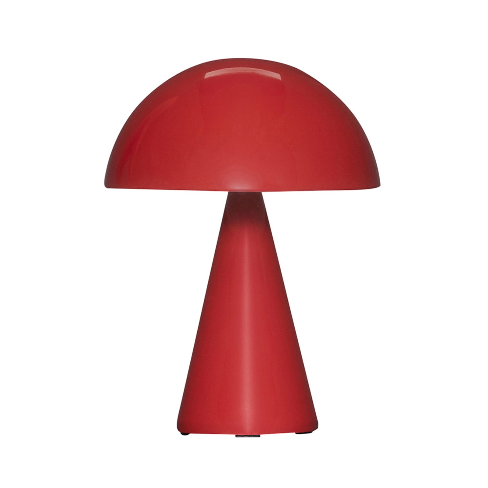 Mush LED-batteridrevet bordlampe, rød, IP44, dæmpbar Hübsch - Stue - Design - Metal - Med én lyskilde billede