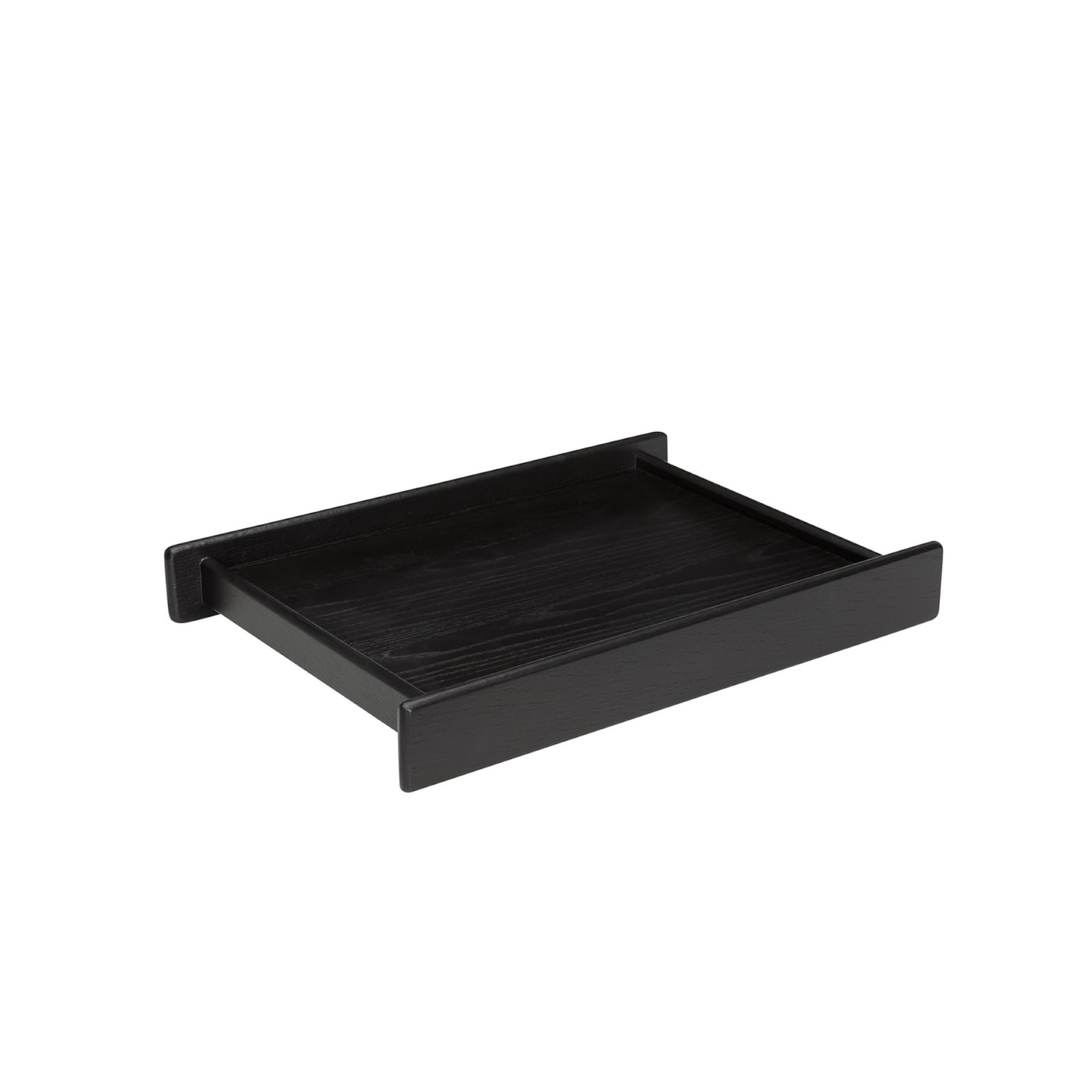 Vassoio Less nero, lunghezza 42 cm - Hübsch