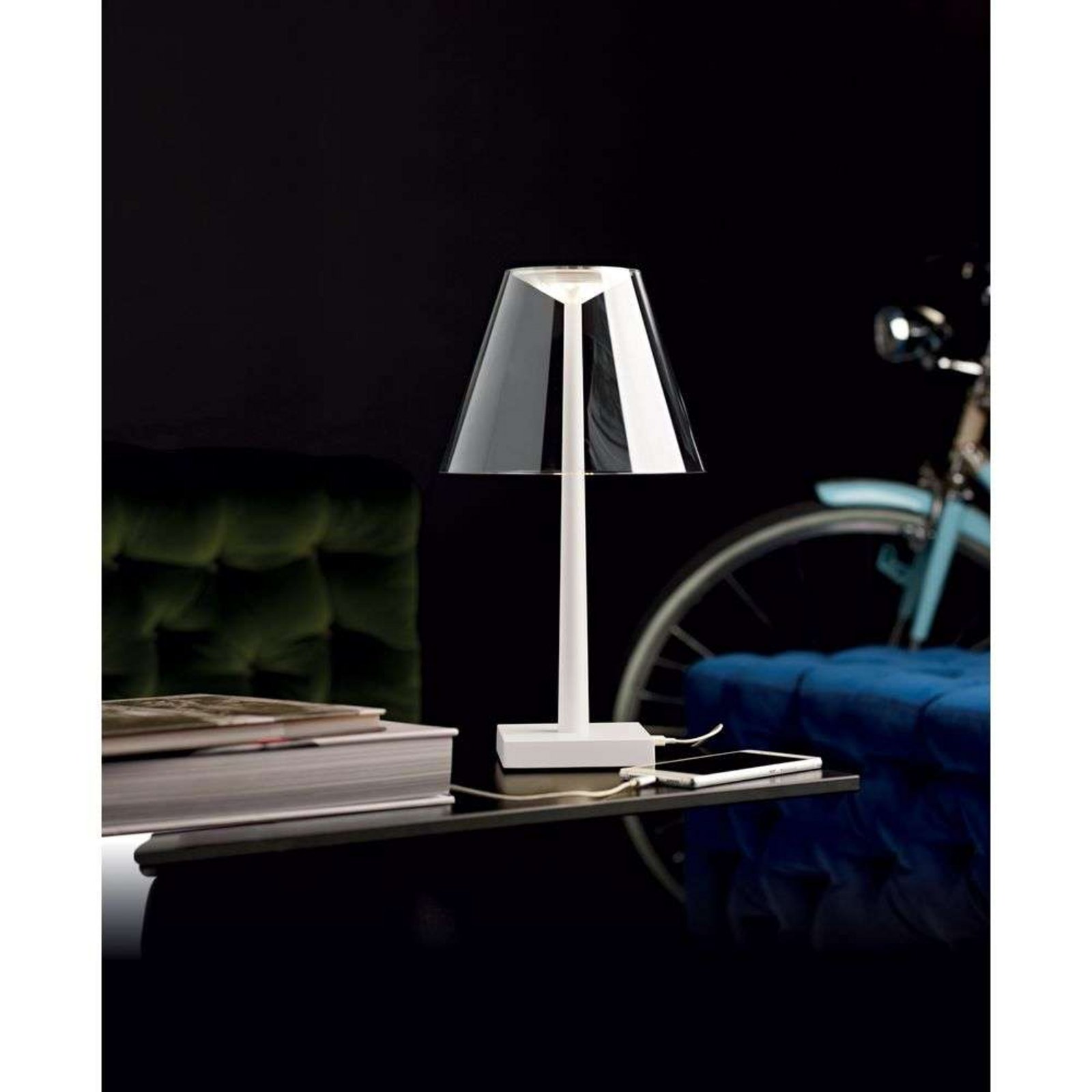 Dina+ Portable Bordslampa Matt White - Rotaliana