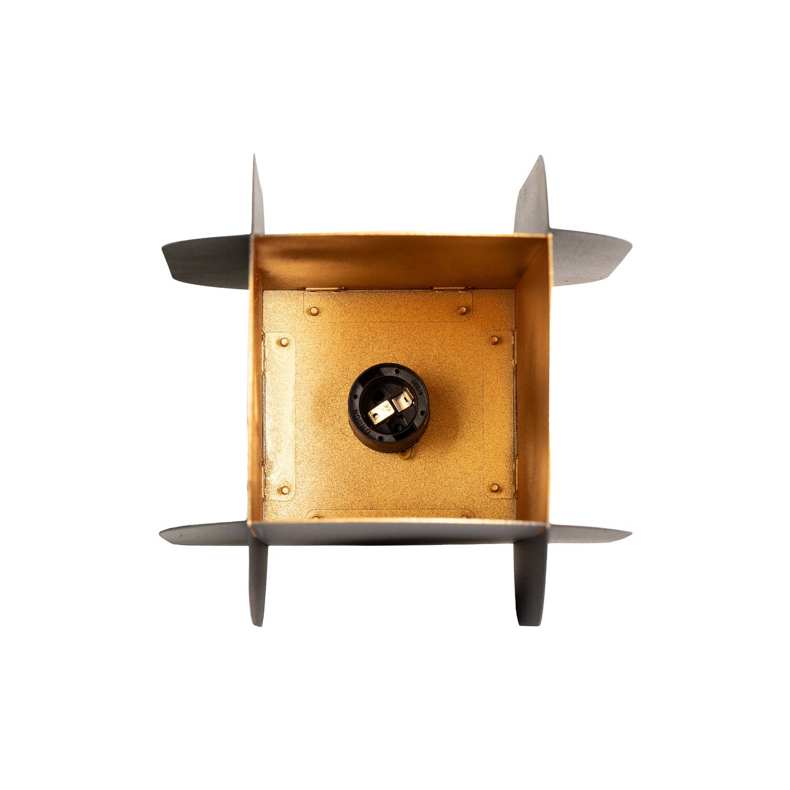 Pakabinamas šviestuvas „Corner“, juodas, aukštis 35 cm, metalas, E27