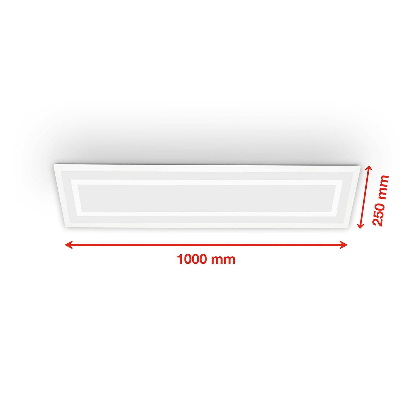 Framelight LED-panel remote CCTRGB 100×25 cm hvid