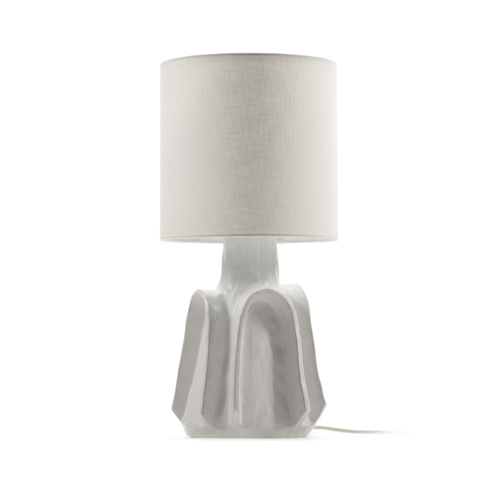 WHITE BILLY 02 bordlampe, stentøj, tekstil, E27 – Serax WHITE BILLY 02 bordlampe, stentøj, tekstil, E27 – Serax