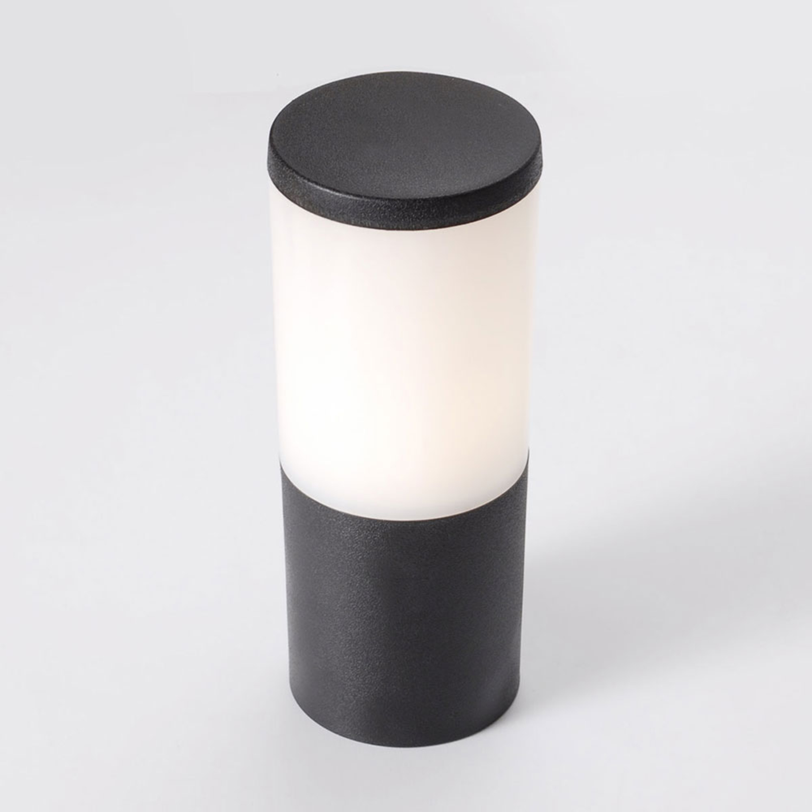 LED sokkellamp Amelia, CCT, zwart, hoogte 25 cm