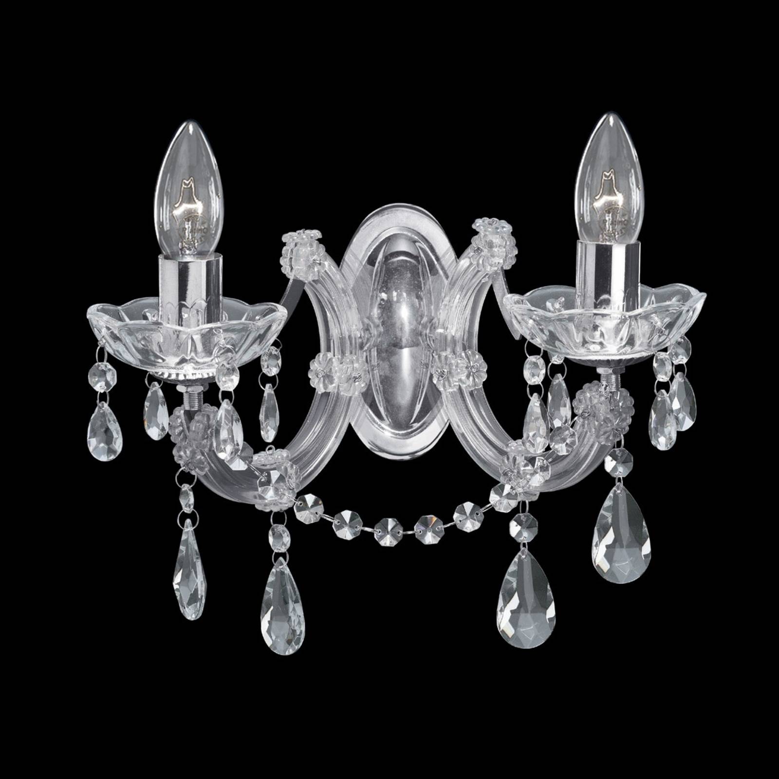 Photos - Chandelier / Lamp Searchlight Marie Therese - classic wall light, chrome 