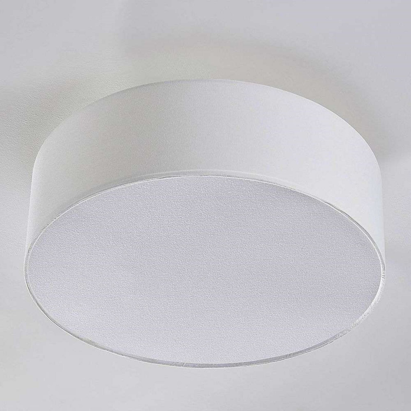 Sebatin Ceiling Lamp Ø40 Cream/White/Nickel - Lindby