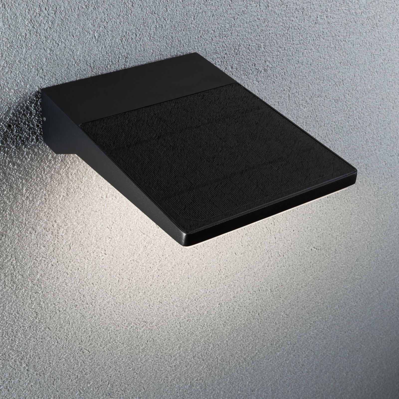 Paulmann LED solárne nástenné svietidlo Ronas, senzor, hĺbka 25