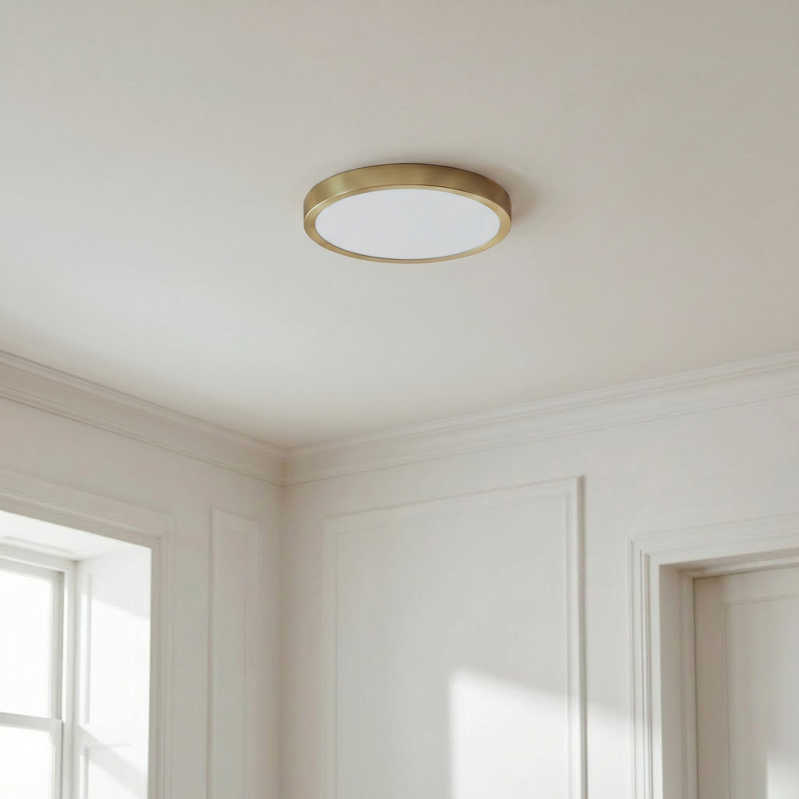Plafonieră LED Lindby Sorela, Ø 24 cm, auriu, dimabil Plafonieră LED Lindby Sorela, Ø 24 cm, auriu, dimabil