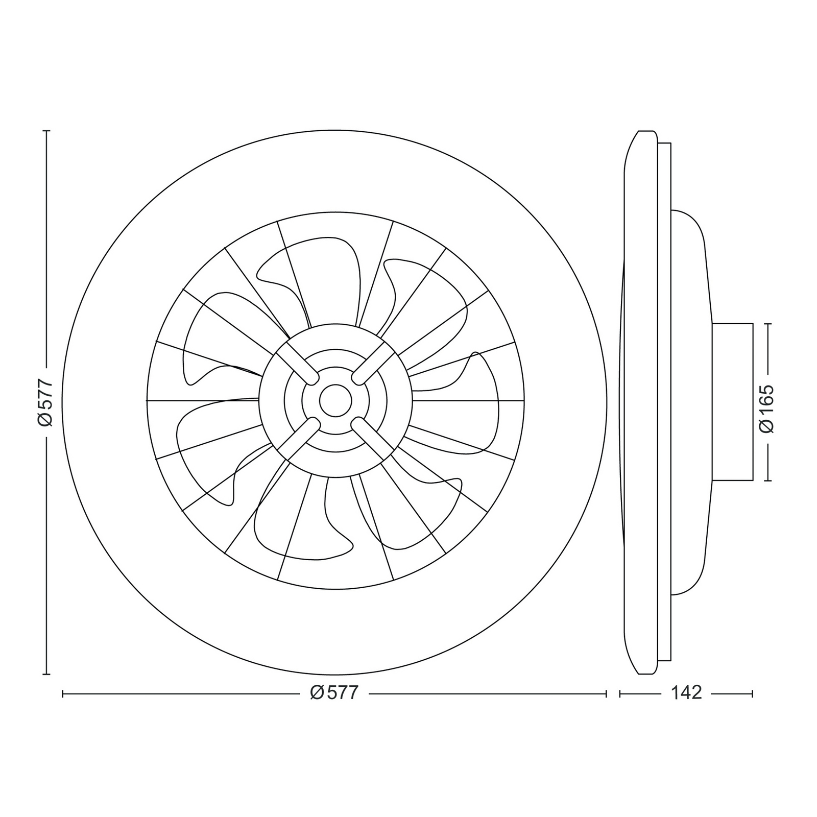 Philips Amigo LED stropni ventilator, visokosjajna bijela, 58 cm, CCT Philips Amigo LED stropni ventilator, visokosjajna bijela, 58 cm, CCT
