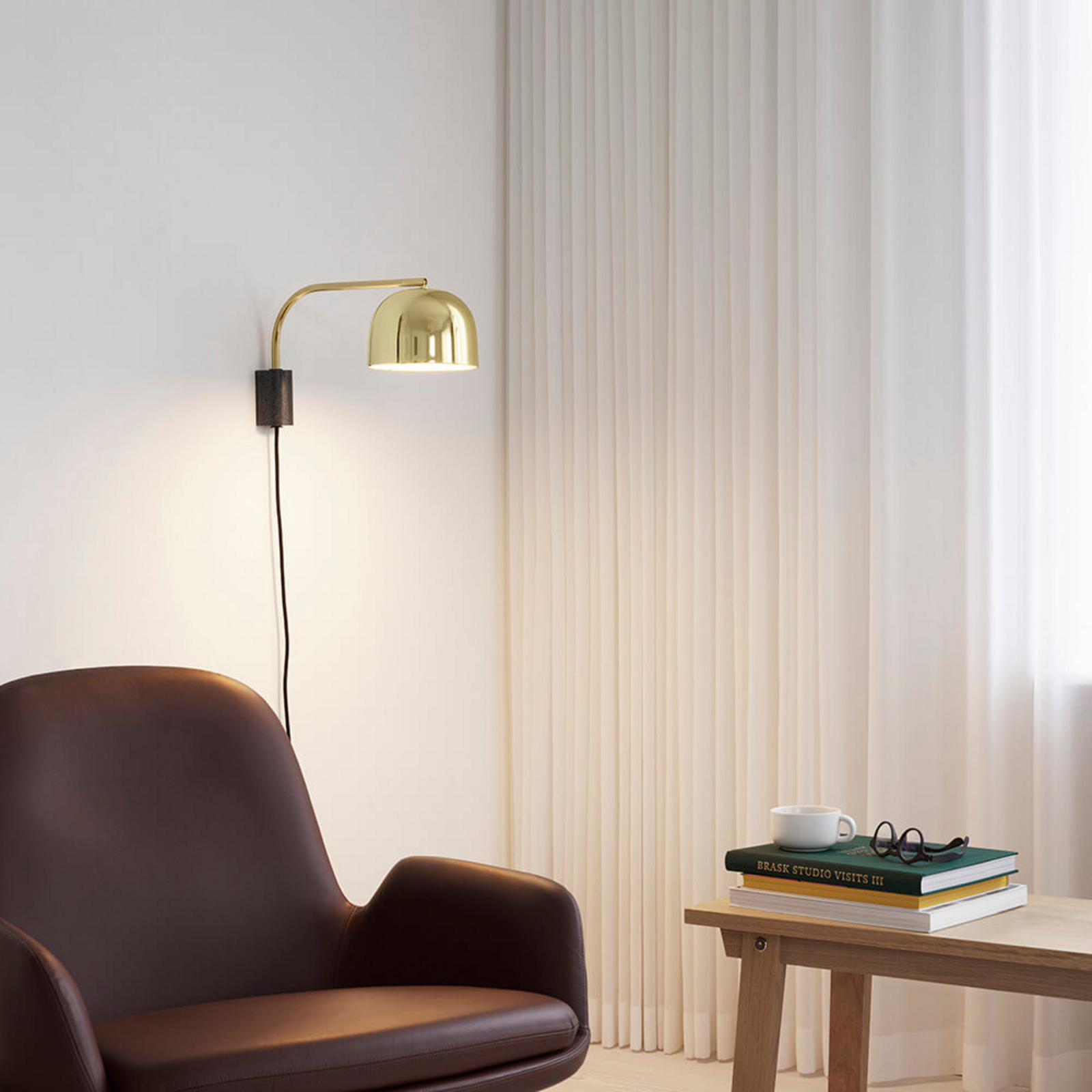 Grant Wall Lamp 43 cm Brass - Normann Copenhagen