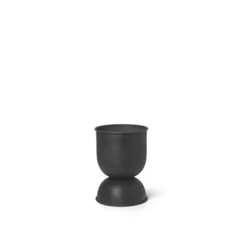 Hourglass Pot de Fleurs Extra Small Black - Ferm Living