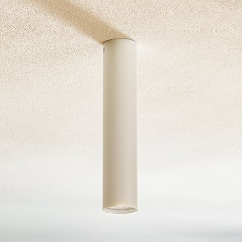 Plafonnier Tube forme cylindrique, blanc